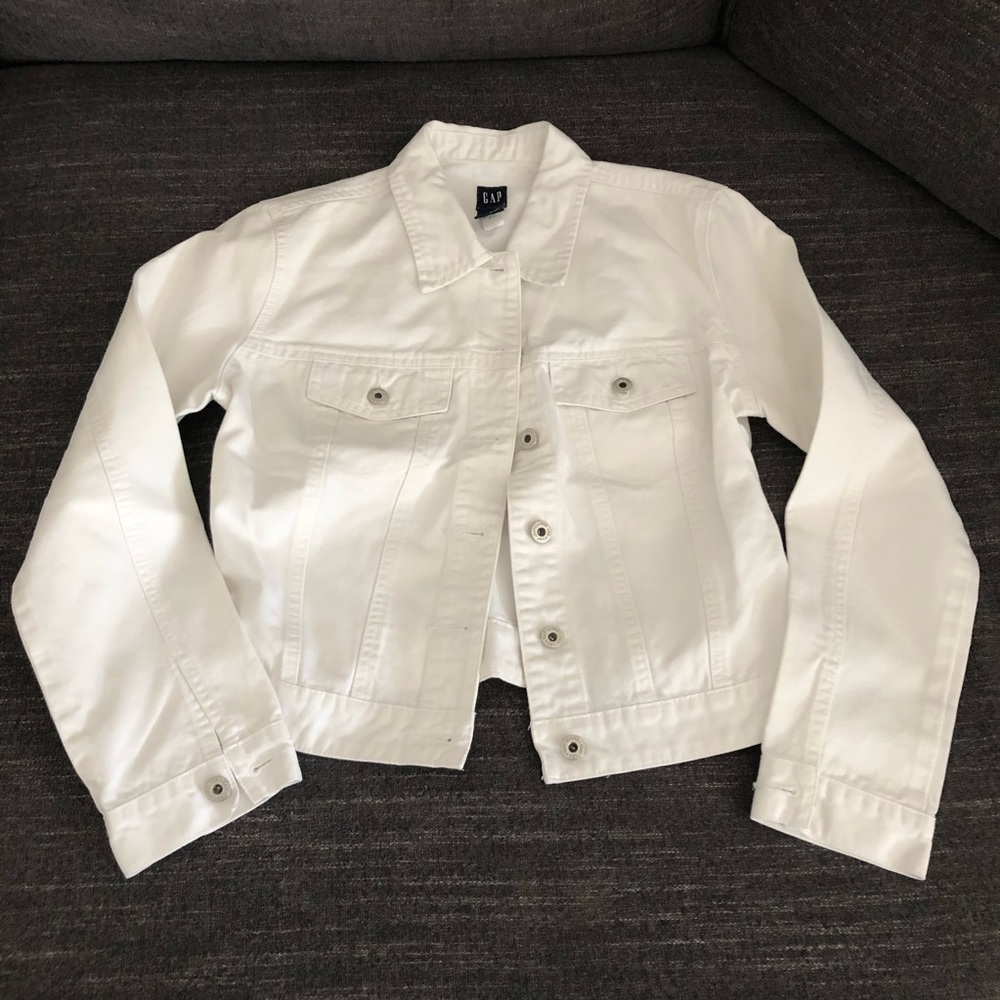 White Denim Gap Jean Jacket